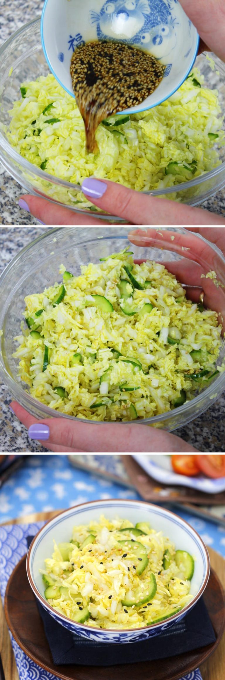 Japanischer Krautsalat – Kyabetsu no Sarada » REZEPT Japanischer Krautsalat – Kyabetsu no Sarada » REZEPT