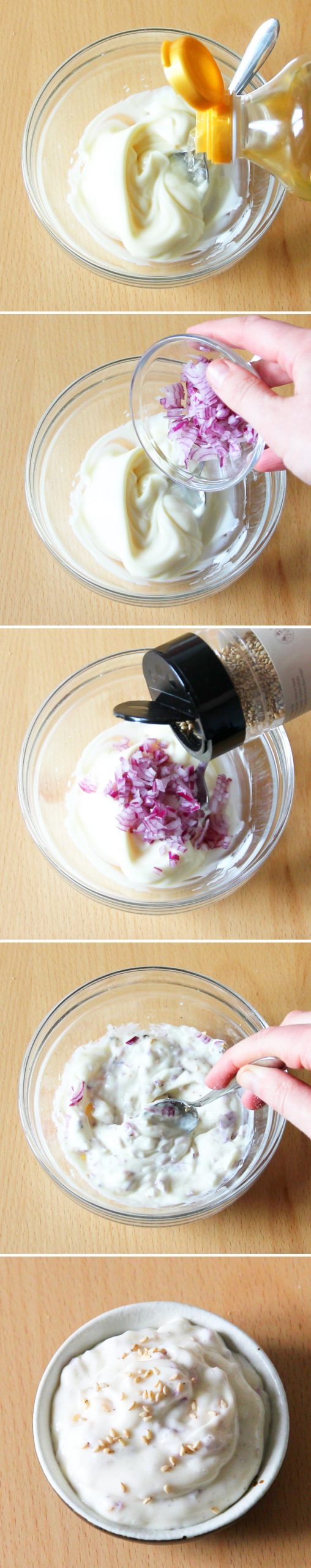 Karaage Schritt 5 Mayonnaise Dip zubereiten