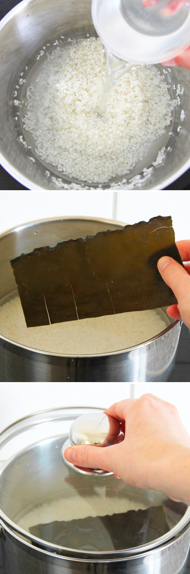 Sushi Reis Schrit 5 Reis kochen