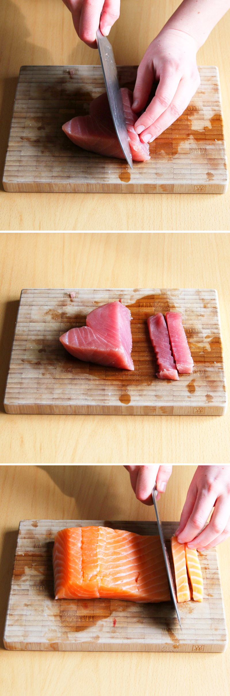 Hosomaki Schritt 3 Fisch vorbereiten