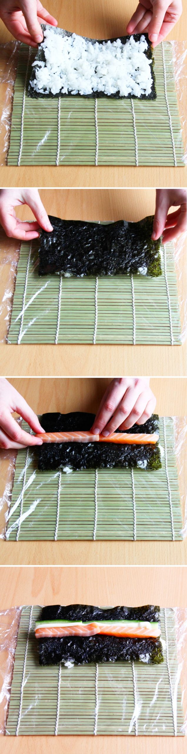 Uramaki Schritt 6 Sushi-Rolle formen