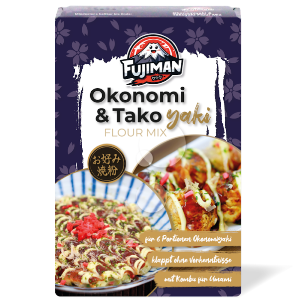 Okonomiyaki Teig Mehl 300g (auch für Takoyaki), Fujiman