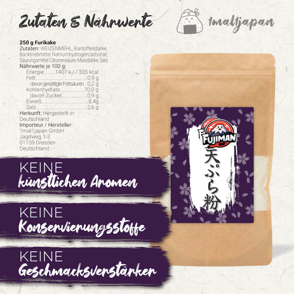 Tempura Mehl 250g – Tempurako Mehlmischung | Fujiman