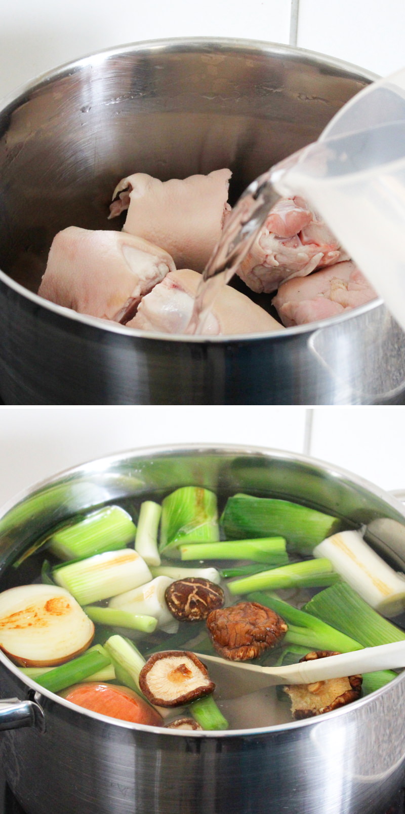 Tonkotsu Schritt 5 Brühe kochen
