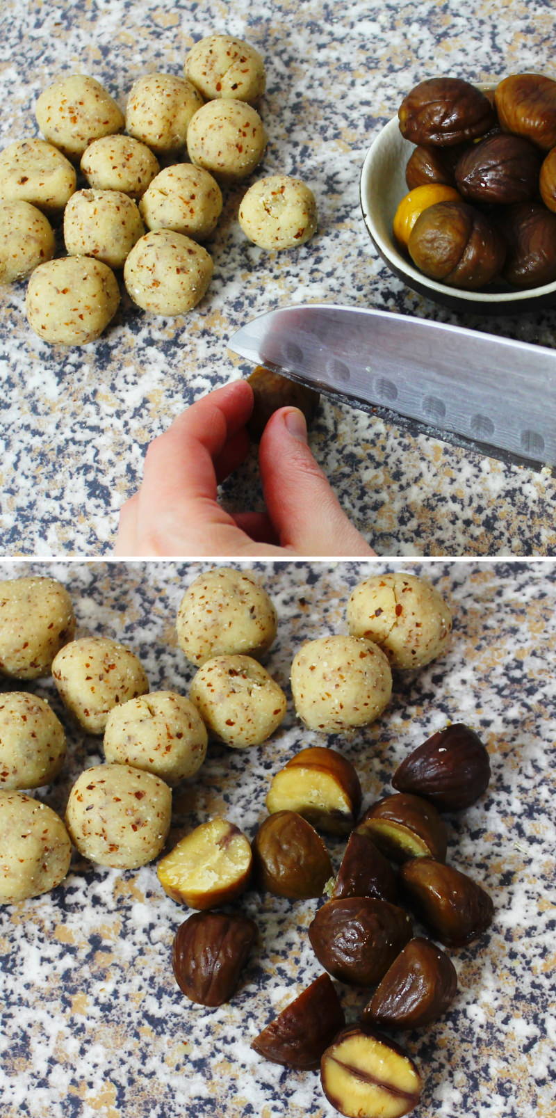 Kuri Mochi Schritt 4 Füllung zubereiten