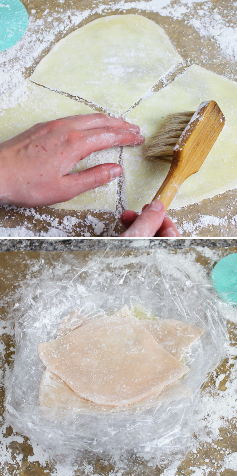 Mochi Eis Schritt 10 Mochiteig ausschneiden