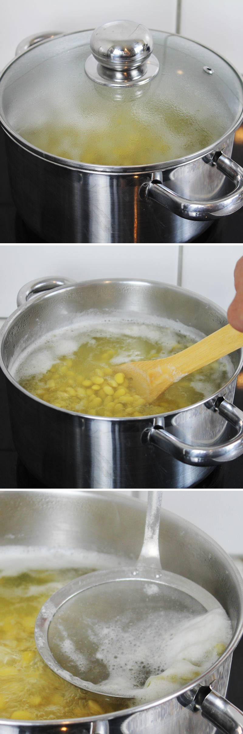 Natto selber machen Schritt 4 Bohnen kochen