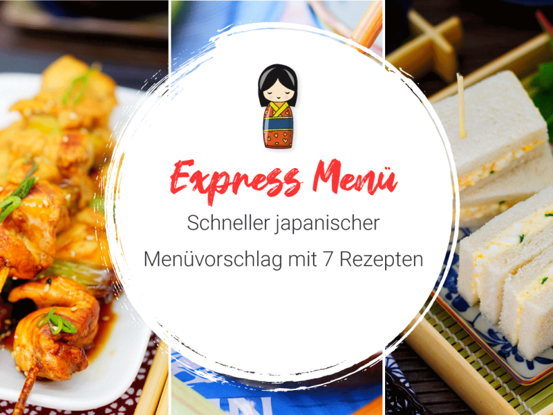 schnelles japanisches menü
