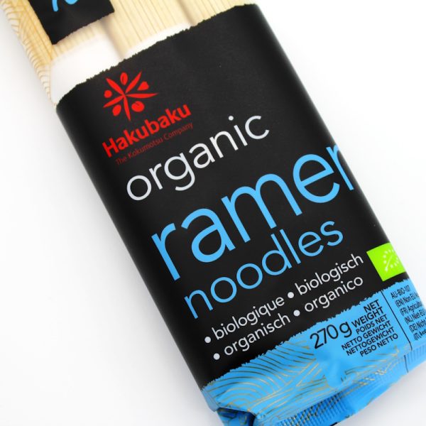 Ramen Nudeln 270g (3 Portionen getrocknete Weizennudeln), Hakubaku