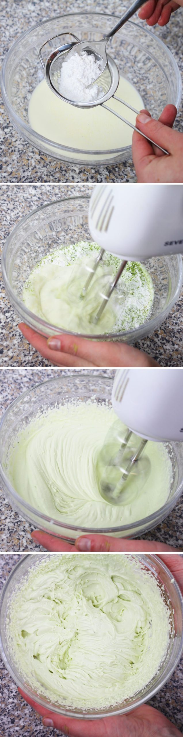 Matcha Pudding Schritt 7 Sahnecreme zubereiten