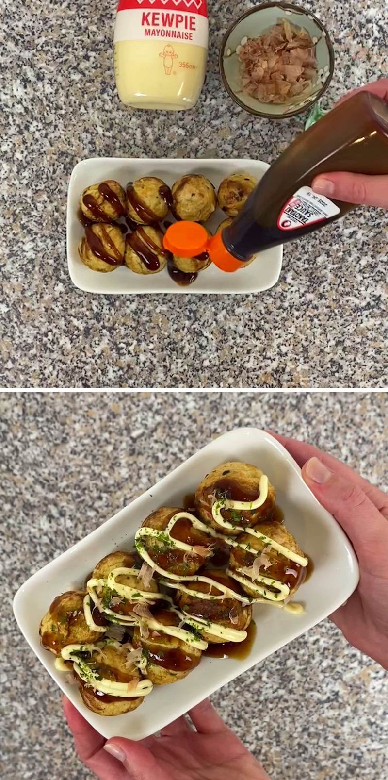 Takoyaki Schritt 11 garnieren