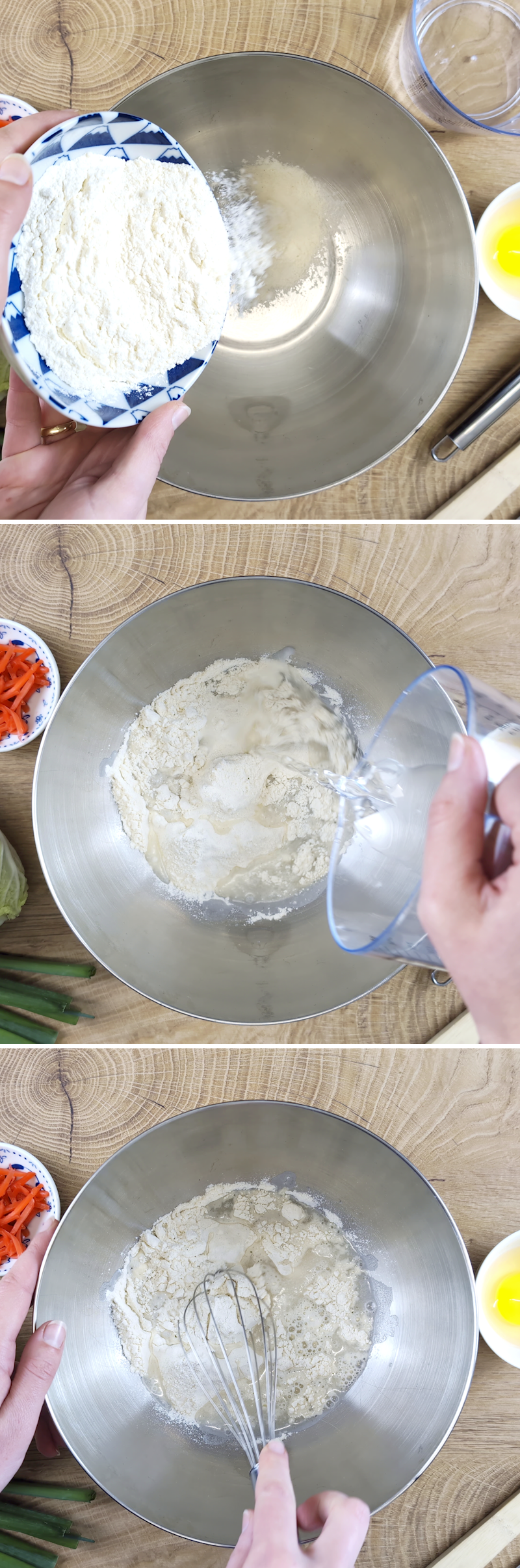 Okonomiyaki Schritt 2 Teig anrühren