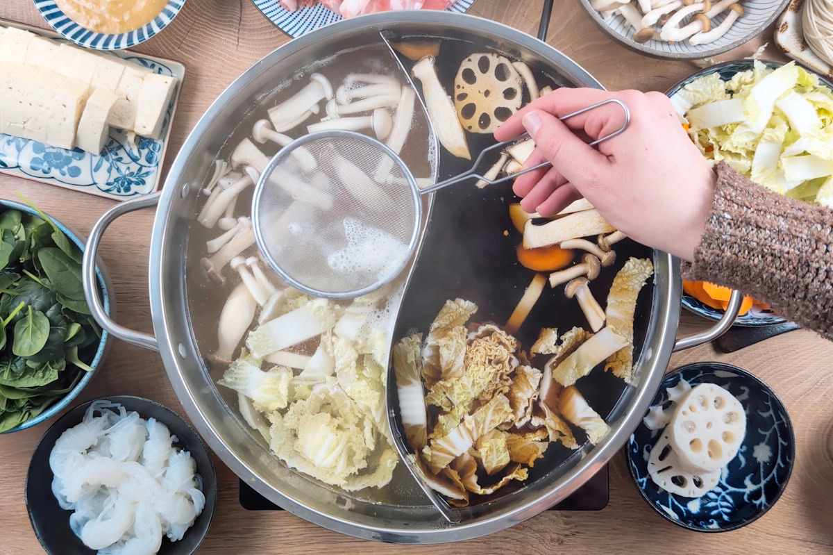 Schaum entfernen beim Hot Pot Tipp