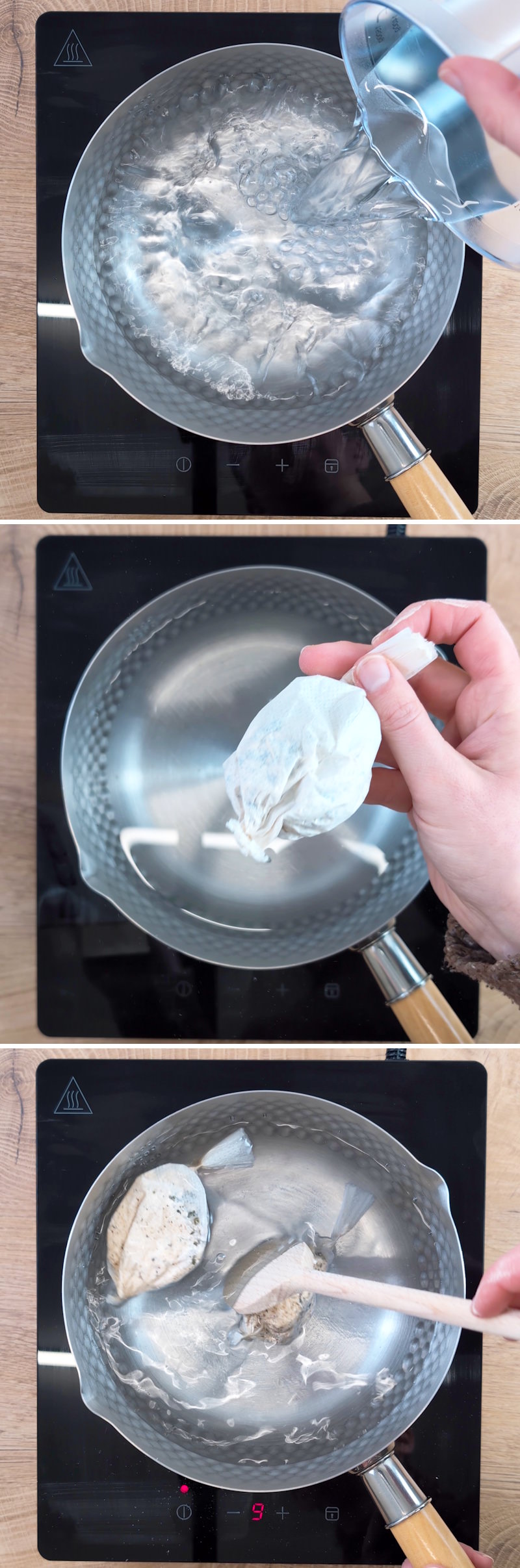 Shabu Shabu Schritt 1 Dashi Brühe zubereiten
