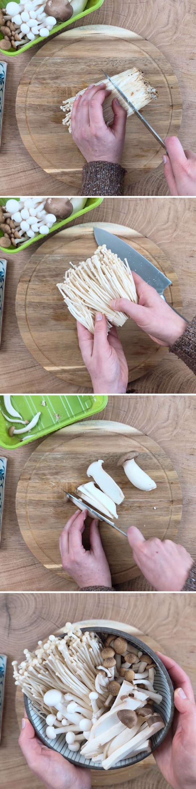 Shabu Shabu Schritt 5 Pilze vorbereiten