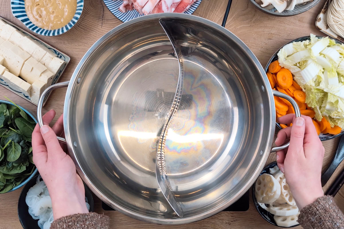Topf für Shabu Shabu