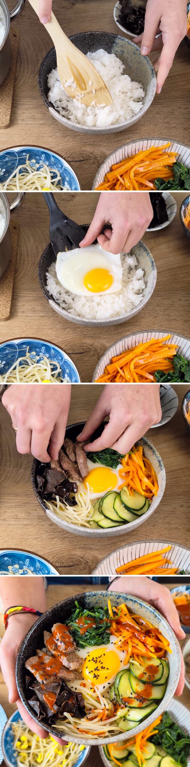 Bibimbap Schritt 13 Servieren