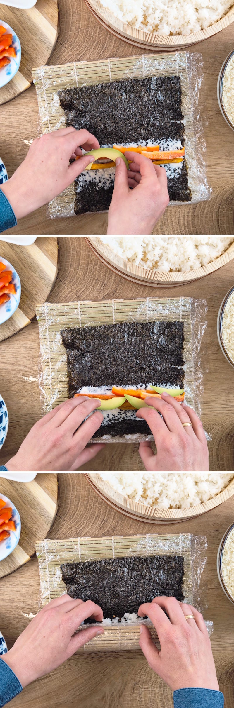 Crispy Sushi Roll Schritt 10 formen