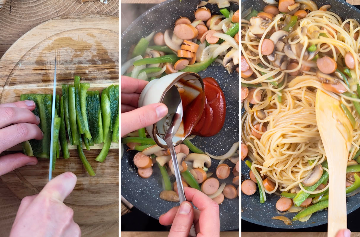 Spaghetti Napolitan selber machen