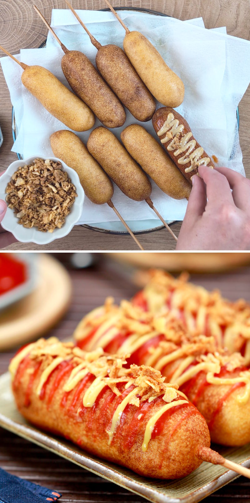 Corn Dogs Schritt 6 Fertig
