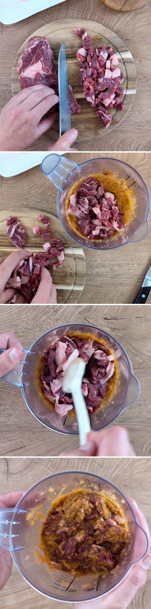 Bulgogi Schritt 4 Fleisch marinieren