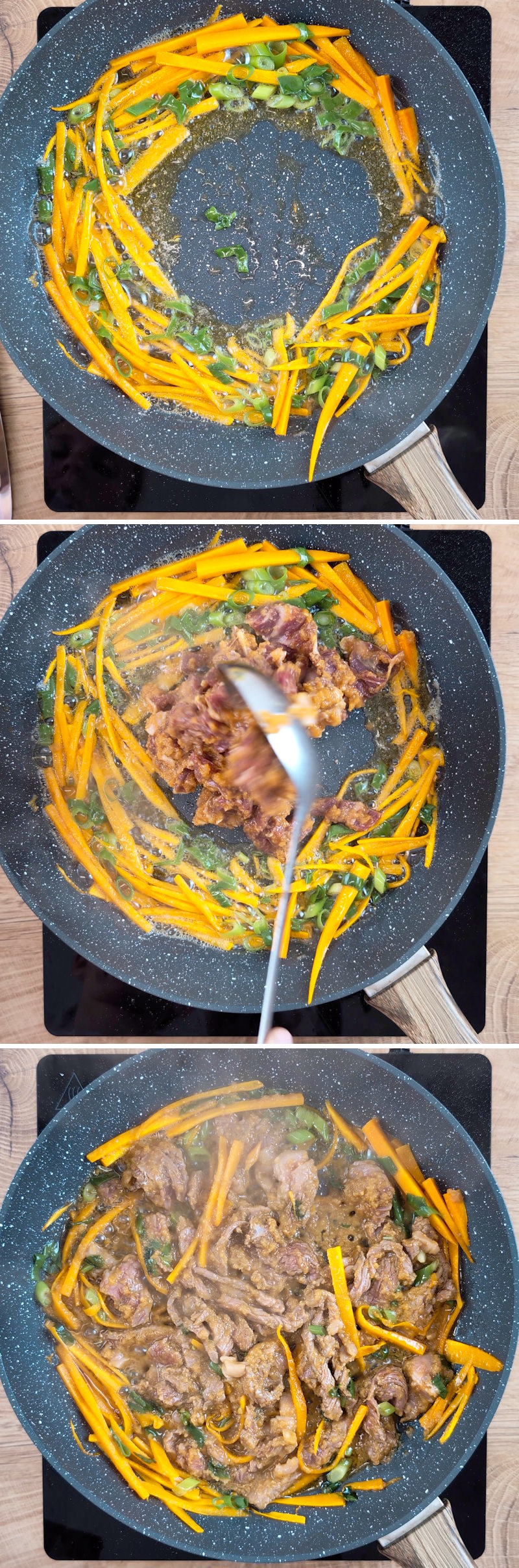 Bulgogi Schritt 7 Fleisch anbraten