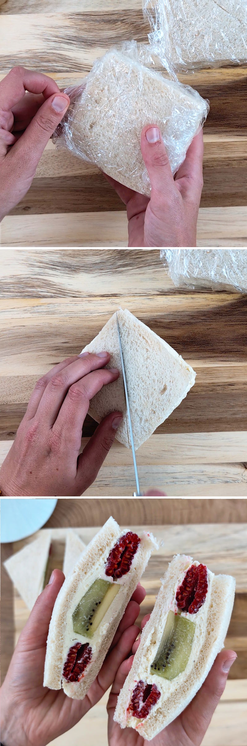 Fruit Sando Schritt 5 kühlen und schneiden