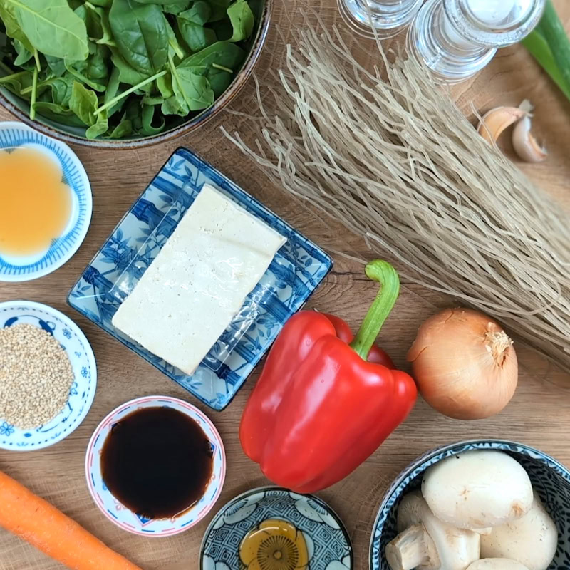 Japchae Zutaten