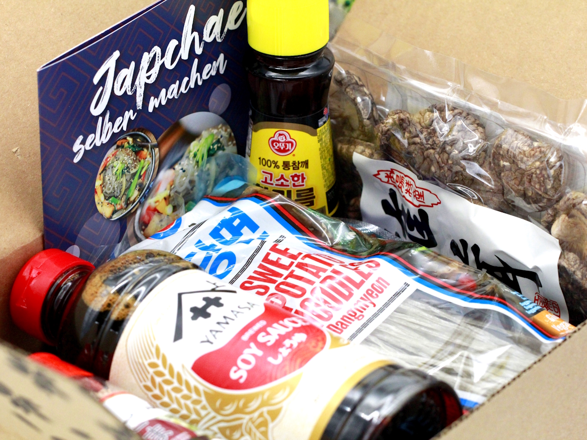 Japchae auspacken
