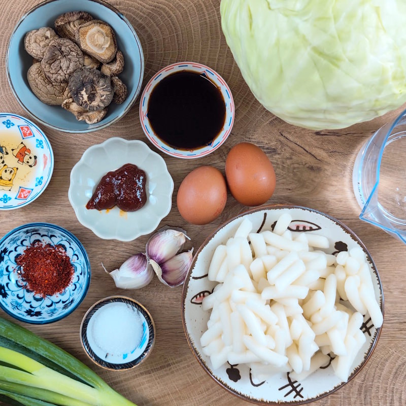 Tteokbokki Zutaten