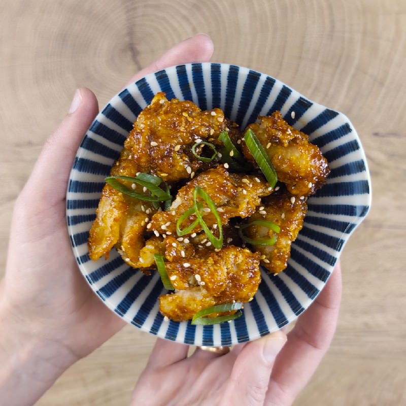 Dakgangjeong Schritt 9 Servieren