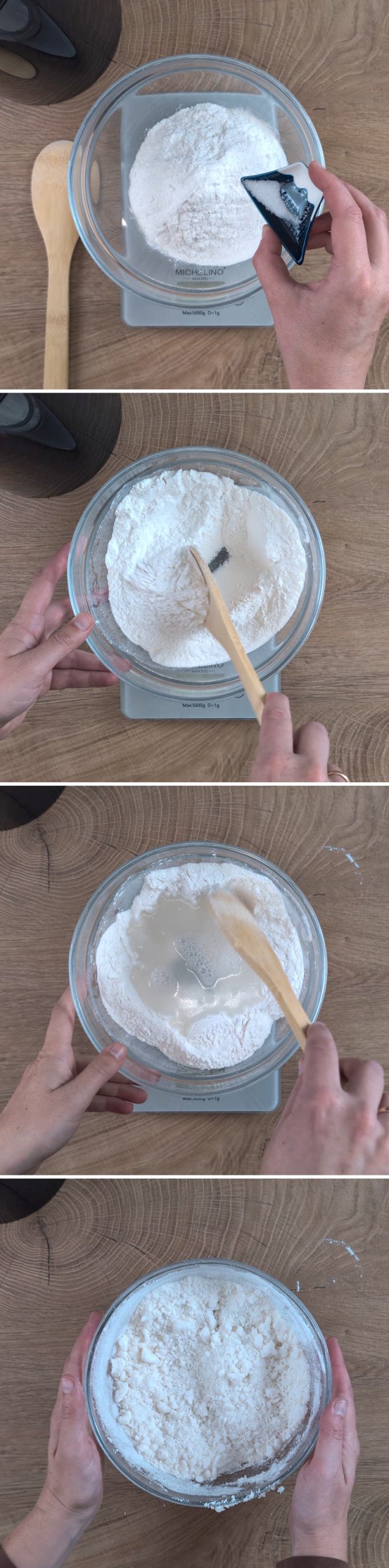 Garaetteok Schritt 3 Reismehl Teig herstellen