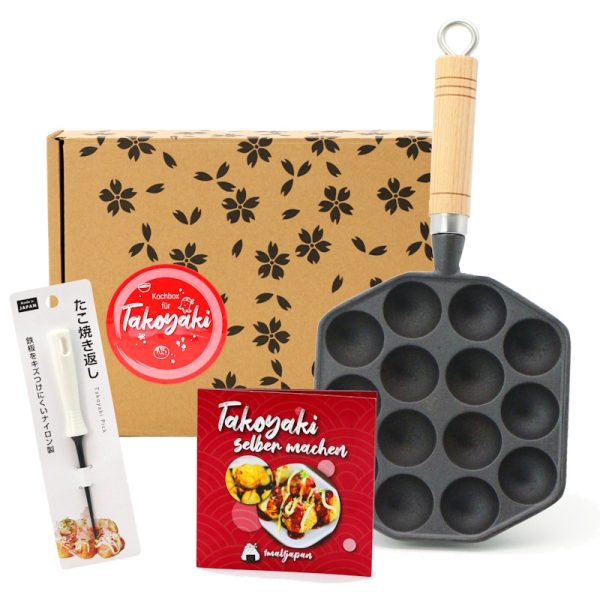 Takoyaki Kochbox mit Pfanne und Pick