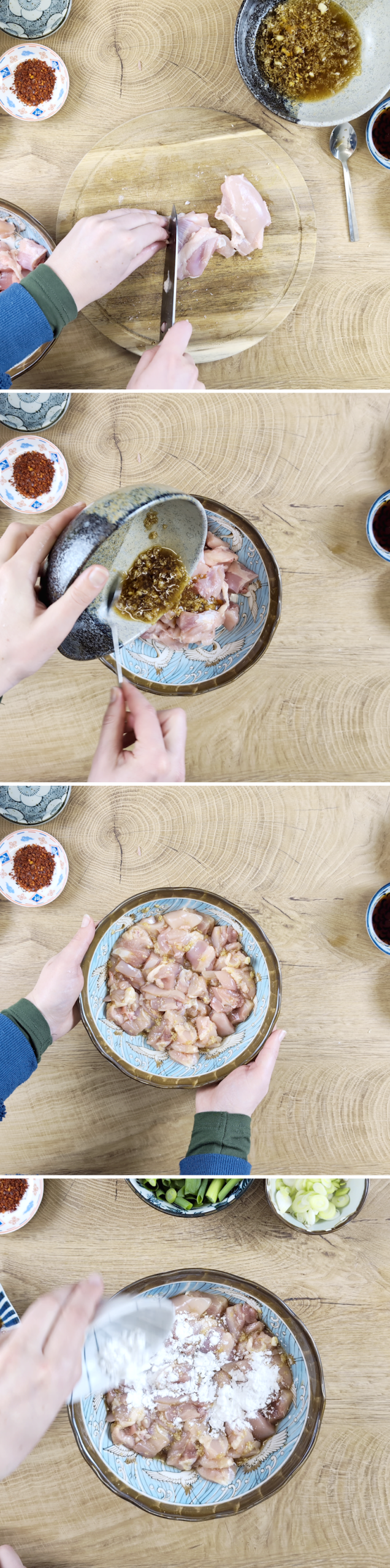 Gong Bao Chicken Schritt 3 Hähnchen marinieren