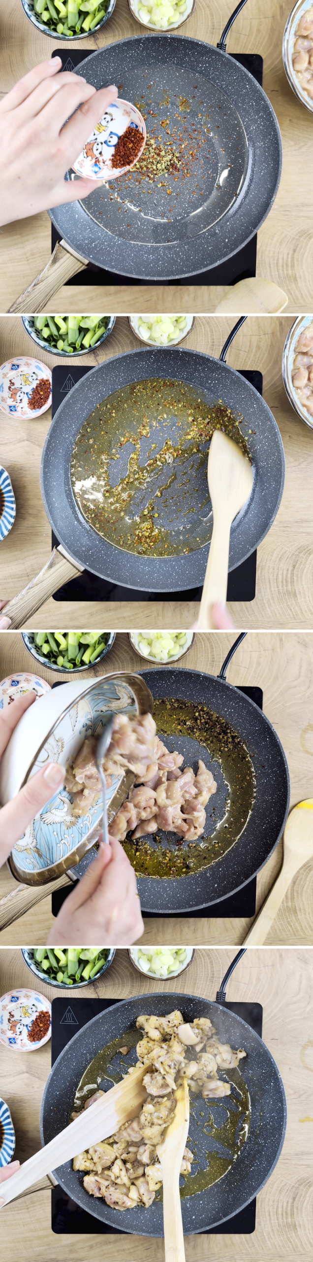 Gong Bao Chicken Schritt 7 Hähnchen anrösten