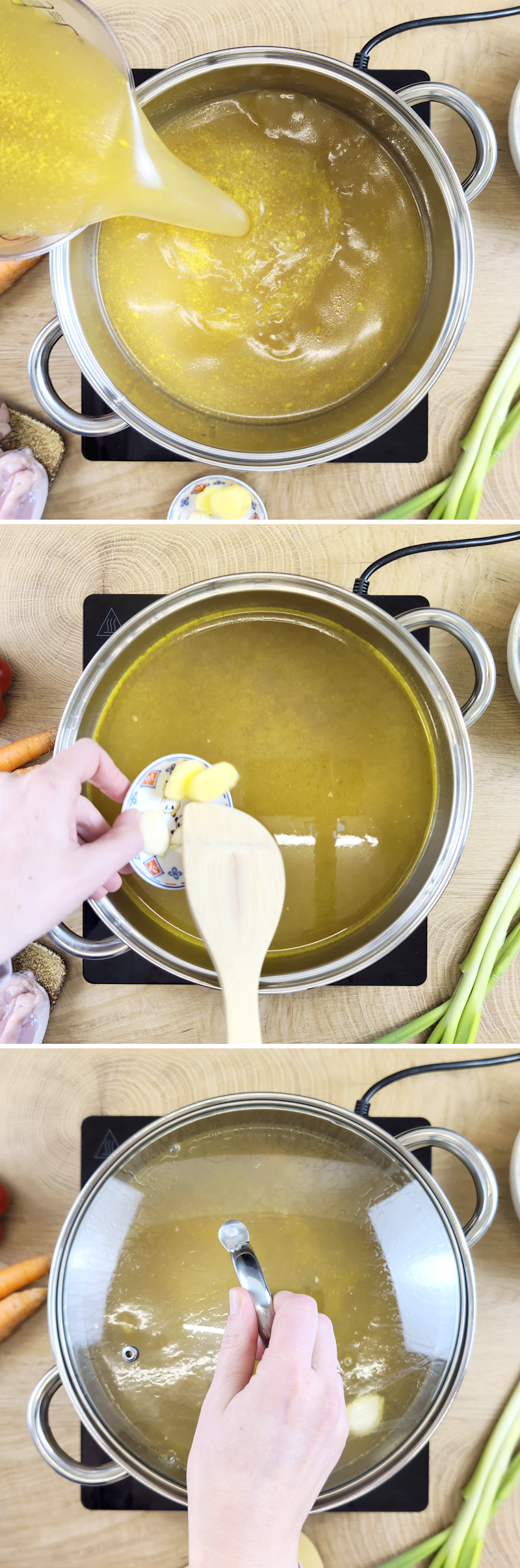 Pekingsuppe Schritt 3 Brühe ansetzen