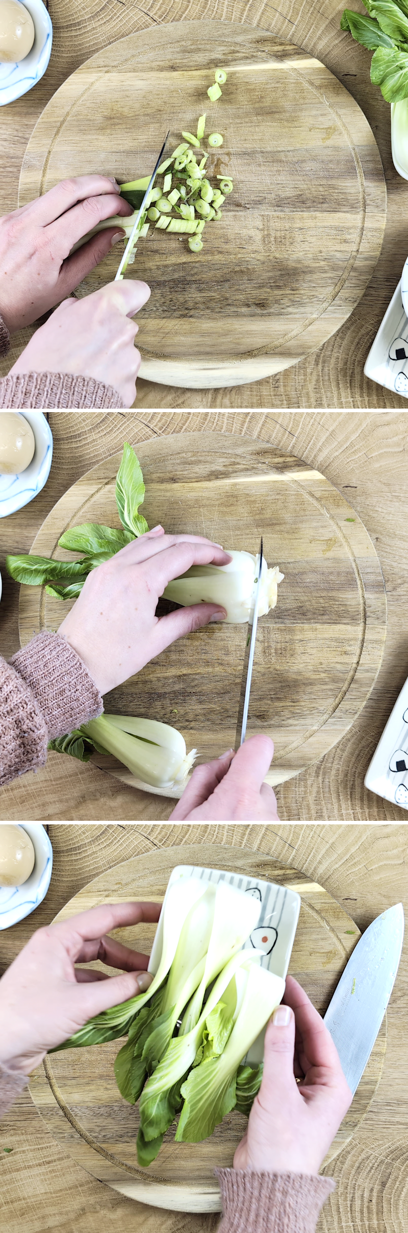 Tantanmen Schritt 3 Gemüse vorbereiten