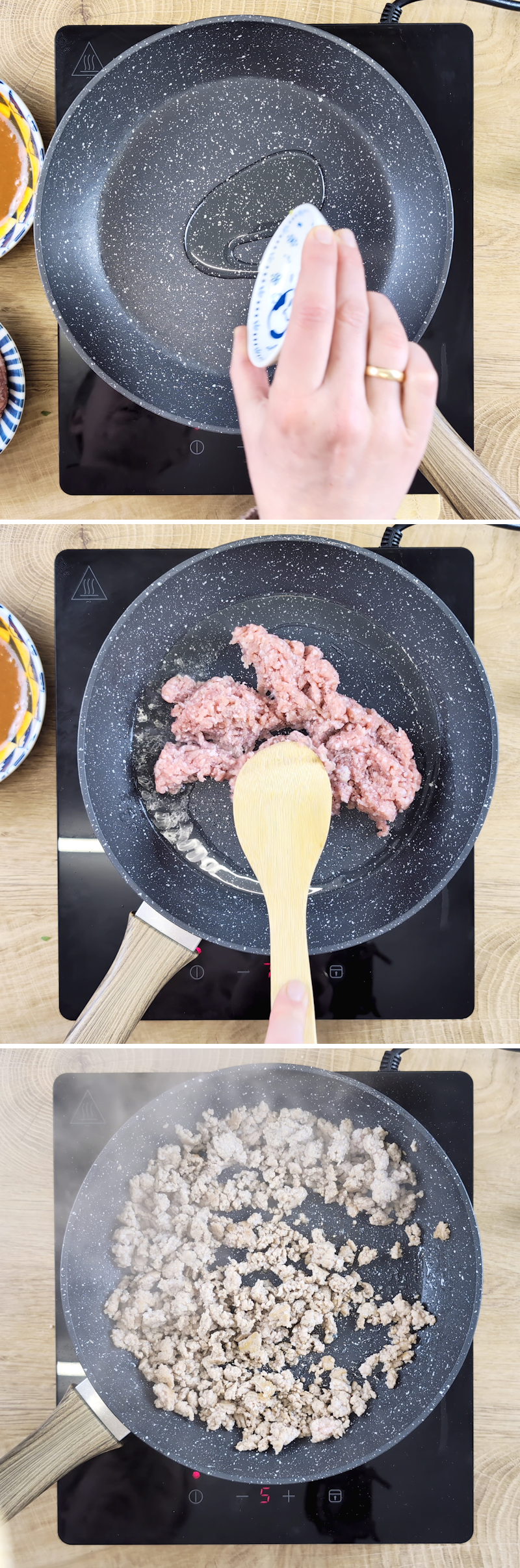Tantanmen Schritt 5 Hackfleisch anbraten
