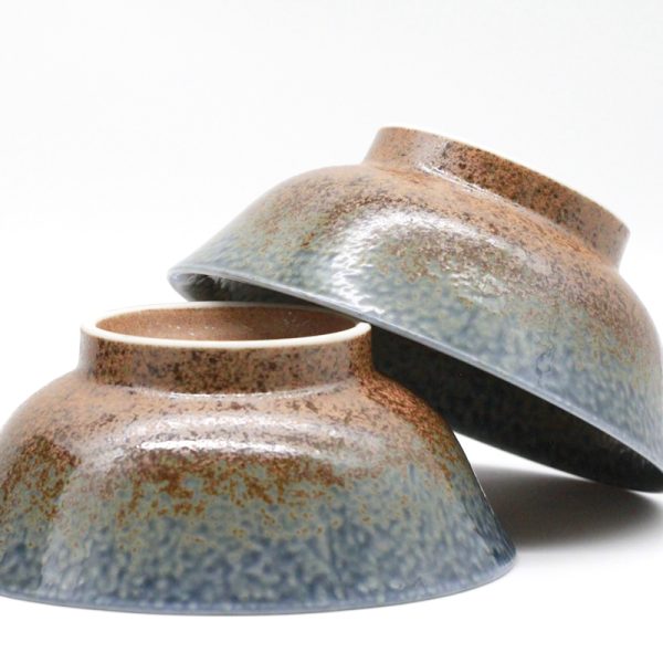 Ramen Schüssel „Ki“ (2er Geschenkset mit Bambus Löffel & Essstäbchen, Ø 22 cm)