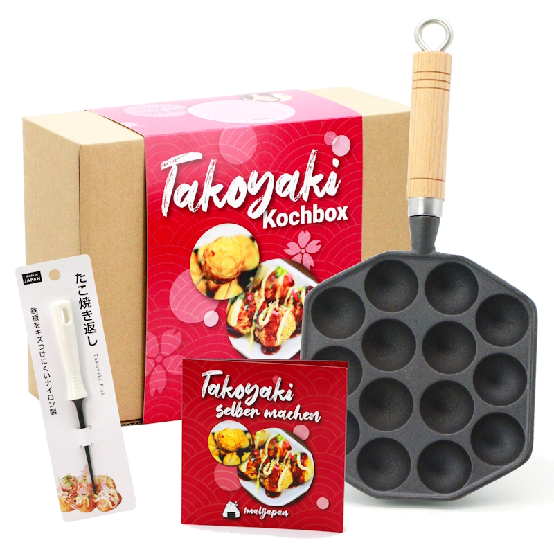 Takoyaki Kochbox mit Pfanne Bundle