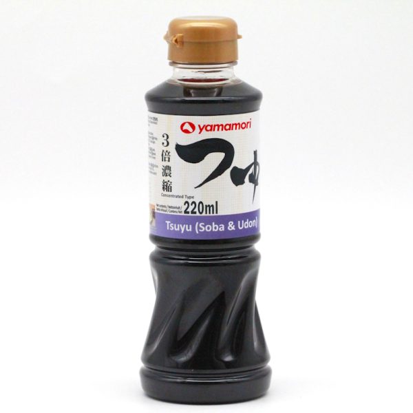 Tsuyu Sauce 220ml (3-fach Konzentrat, Nudelbrühe & Dipping Sauce, Suppenbrühe), Yamamori