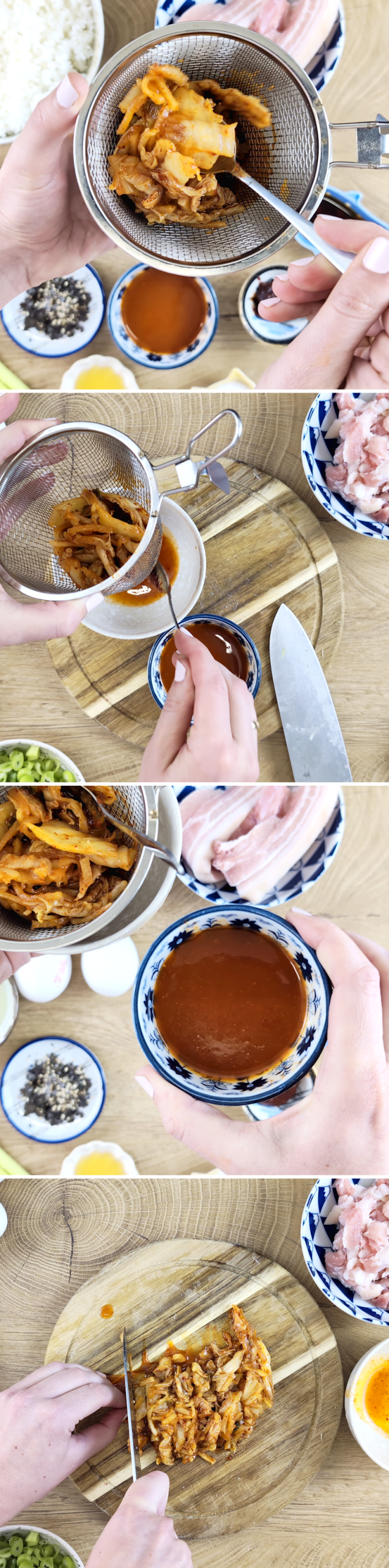 Kimchi Fried Rice Schritt 3 Kimchi vorbereiten