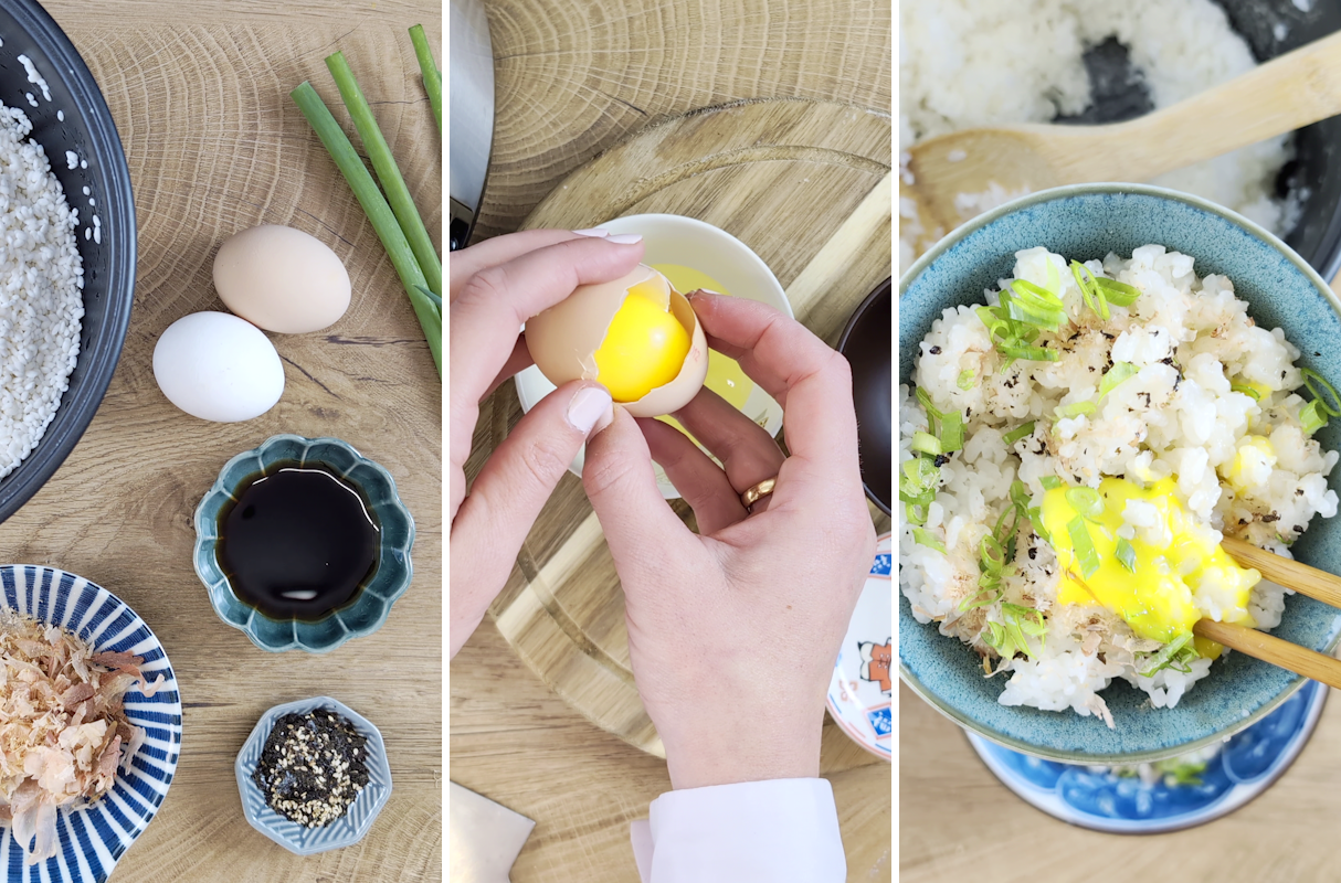 Tamago Kake Gohan Schritt für Schritt