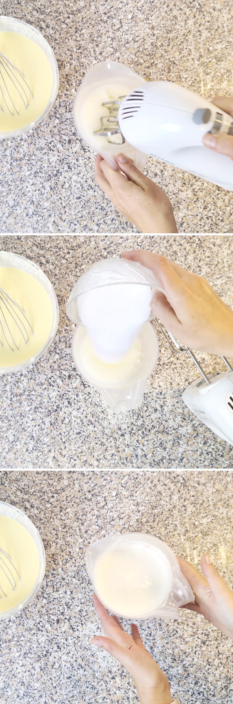 Japanischer Cheesecake Rezept Schritt 5 Eischnee herstellen