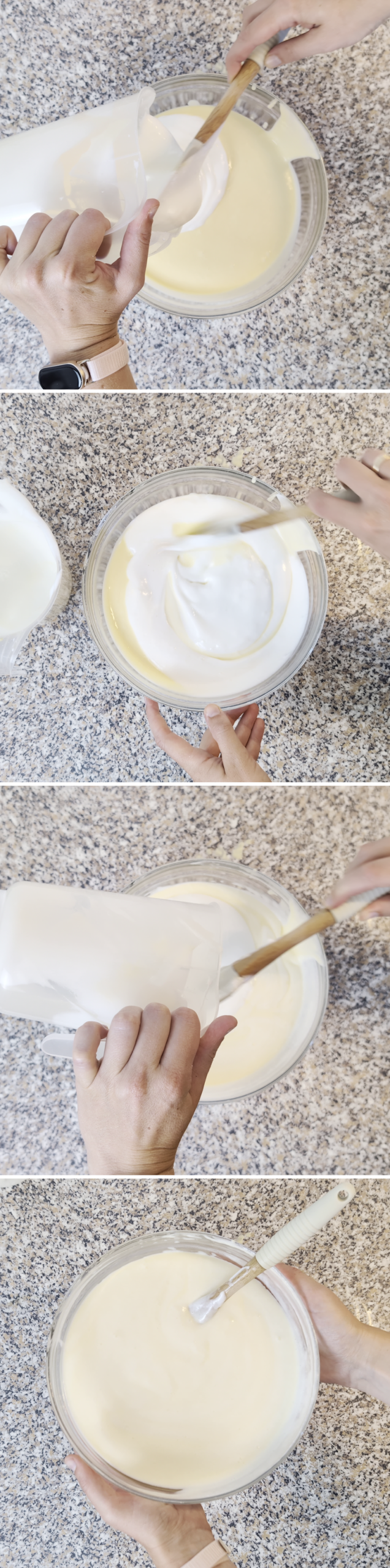 Japanischer Cheesecake Rezept Schritt 9 Eischnee unterheben