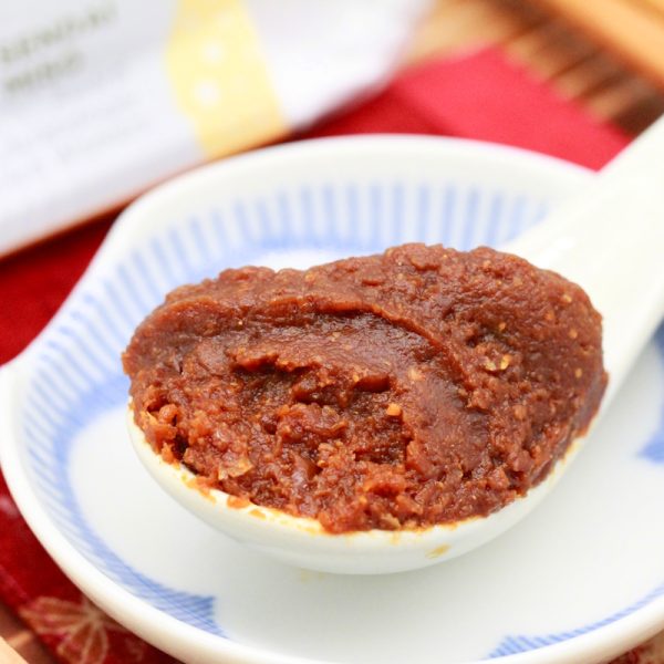 Sendai Miso Paste hell auf Löffel