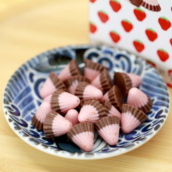 Uproll 35 g – Erdbeer- & Milchschokoladenpralinen Meiji